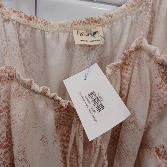 Anthropologie Peach Love Peasant Blouse - Picture 3 of 5
